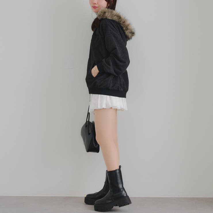 フードファー取外しジップパーカー | RMAF　NICE CLAUP / OLIVE des OLIVE | 詳細画像23 