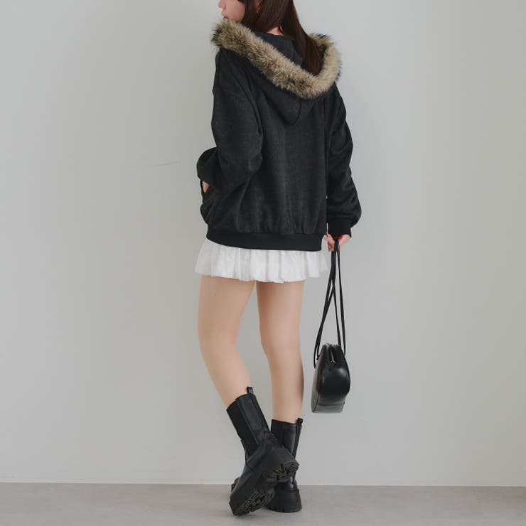 フードファー取外しジップパーカー | RMAF　NICE CLAUP / OLIVE des OLIVE | 詳細画像24 