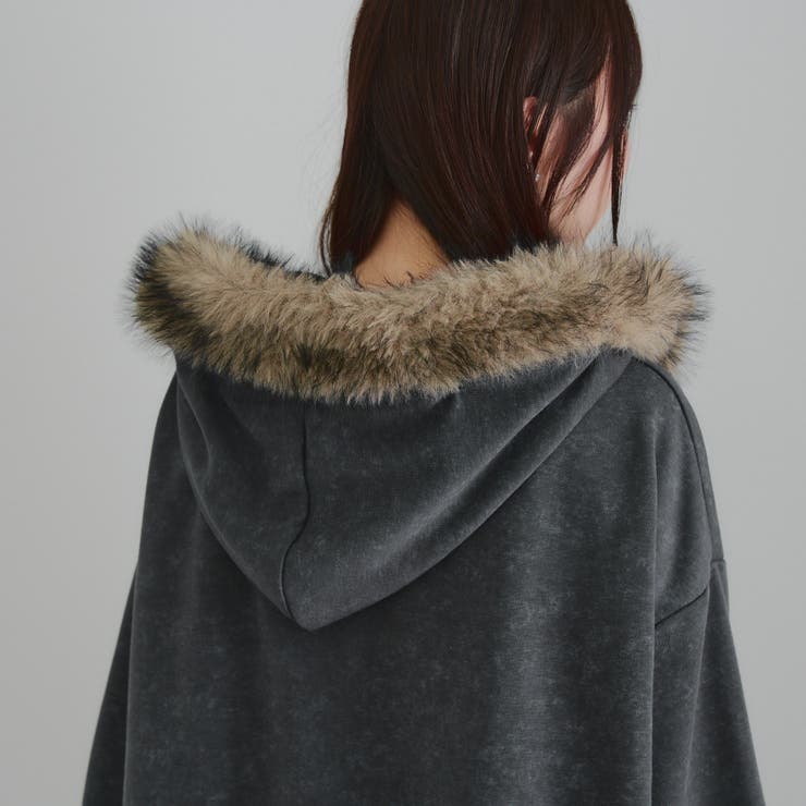 フードファー取外しジップパーカー | RMAF　NICE CLAUP / OLIVE des OLIVE | 詳細画像36 