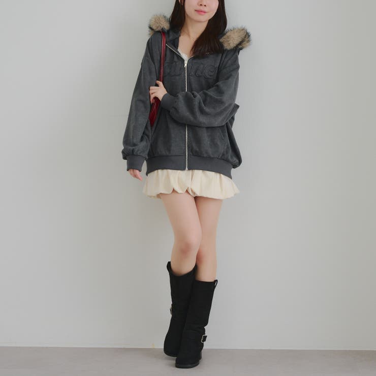 フードファー取外しジップパーカー | RMAF　NICE CLAUP / OLIVE des OLIVE | 詳細画像7 