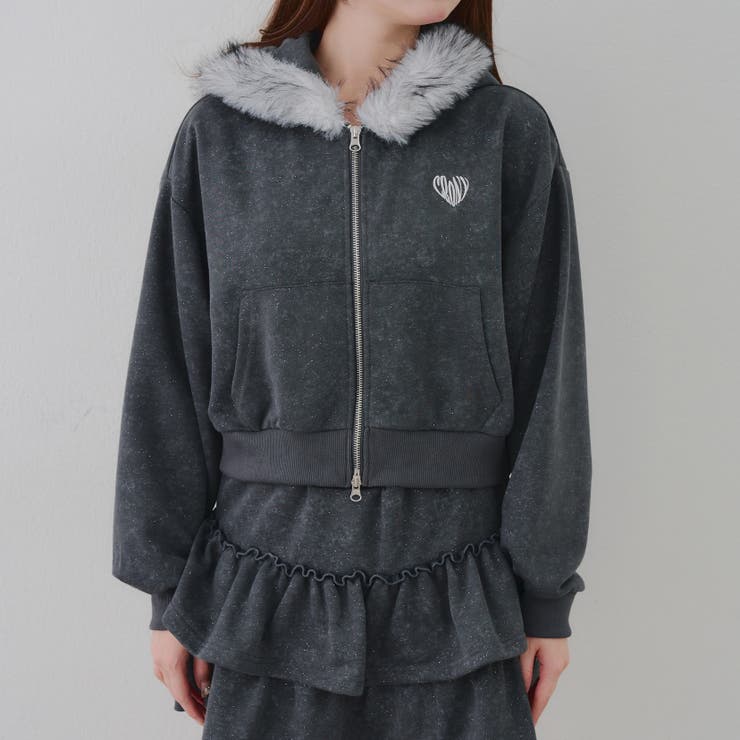 【セットアップ対応】ピグメント風ジップアップパーカー | RMAF　NICE CLAUP / OLIVE des OLIVE | 詳細画像25 