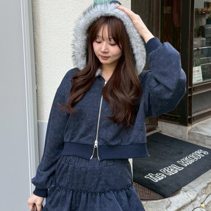 【セットアップ対応】ピグメント風ジップアップパーカー | RMAF　NICE CLAUP / OLIVE des OLIVE | 詳細画像1 