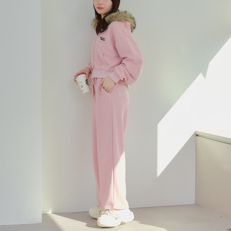 【セットアップ対応】ラインストーンロゴファー取外しパーカー | RMAF　NICE CLAUP / OLIVE des OLIVE | 詳細画像25 