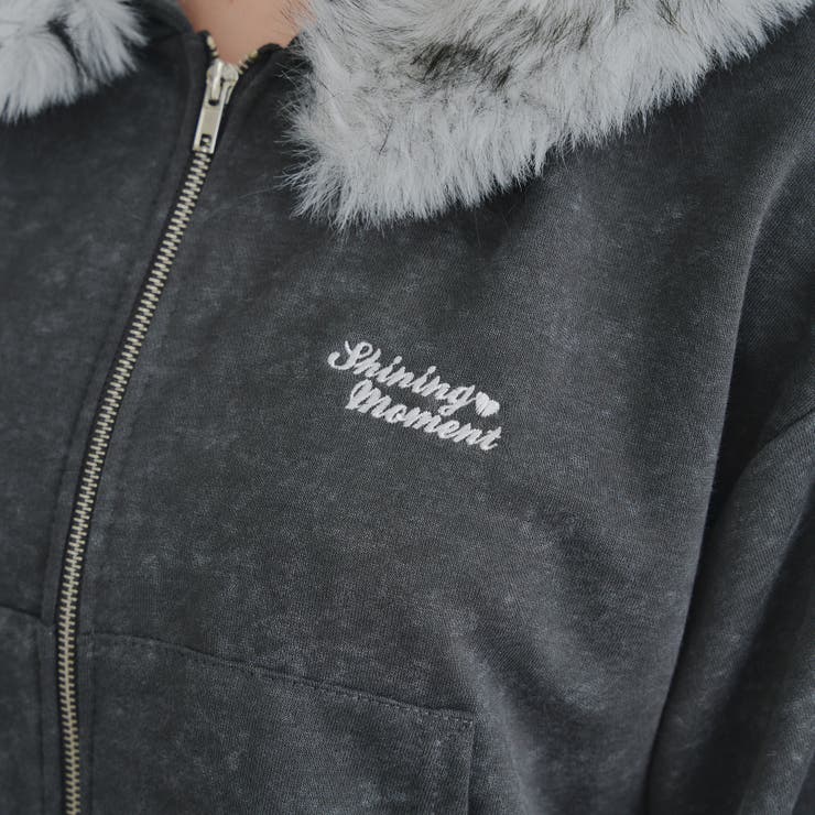 【セットアップ対応】ラインストーンロゴファー取外しパーカー | RMAF　NICE CLAUP / OLIVE des OLIVE | 詳細画像41 