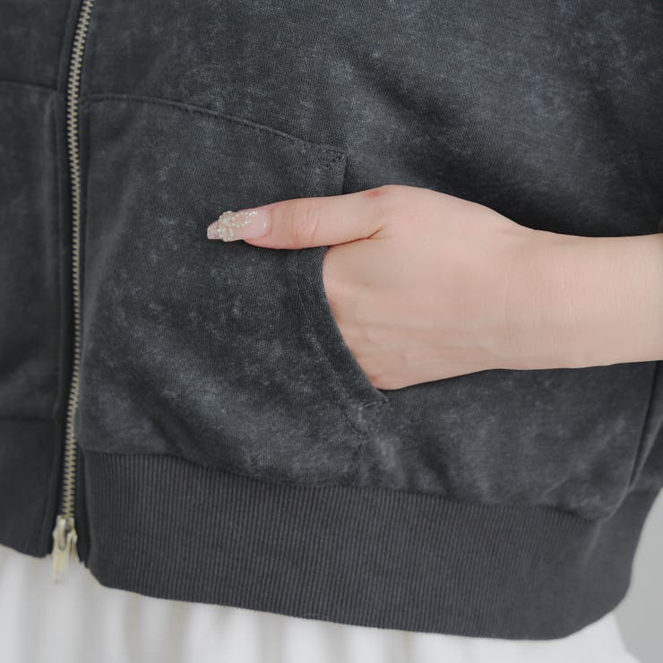 【セットアップ対応】ラインストーンロゴファー取外しパーカー | RMAF　NICE CLAUP / OLIVE des OLIVE | 詳細画像43 