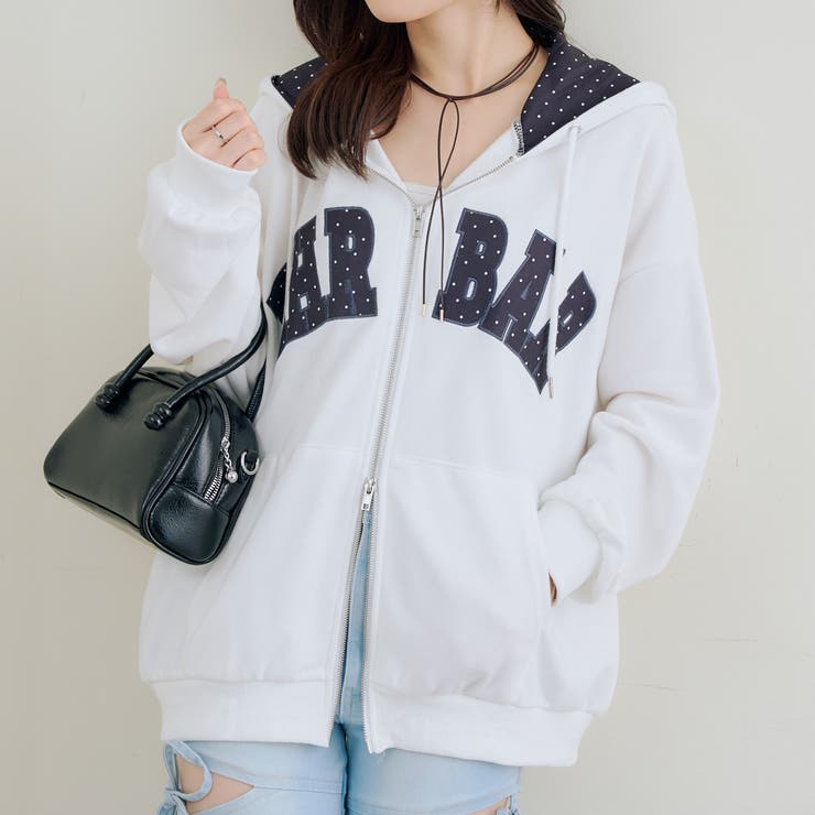 アイボリー | ビッグロゴジップパーカー | RMAF　NICE CLAUP / OLIVE des OLIVE