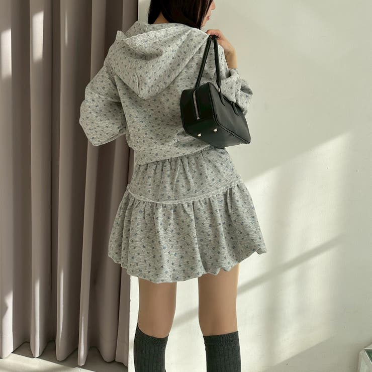 【セットアップ対応】丈の長さを選べる、レース使いジップアップパーカー | RMAF　NICE CLAUP / OLIVE des OLIVE | 詳細画像18 