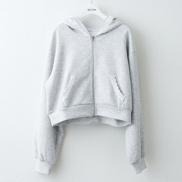 【セットアップ対応】丈の長さを選べる、レース使いジップアップパーカー | RMAF　NICE CLAUP / OLIVE des OLIVE | 詳細画像49 