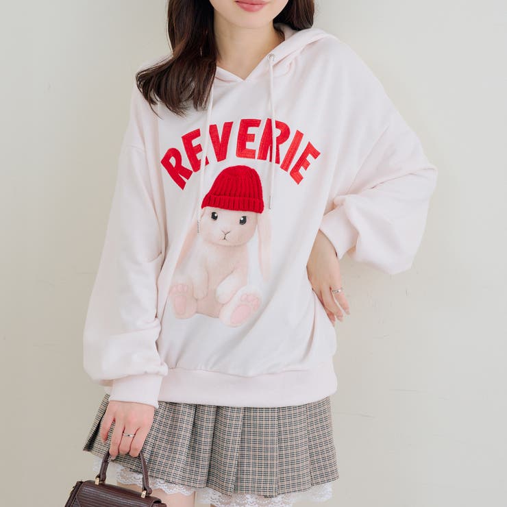 ニット帽ウサギパーカー | RMAF　NICE CLAUP / OLIVE des OLIVE | 詳細画像1 