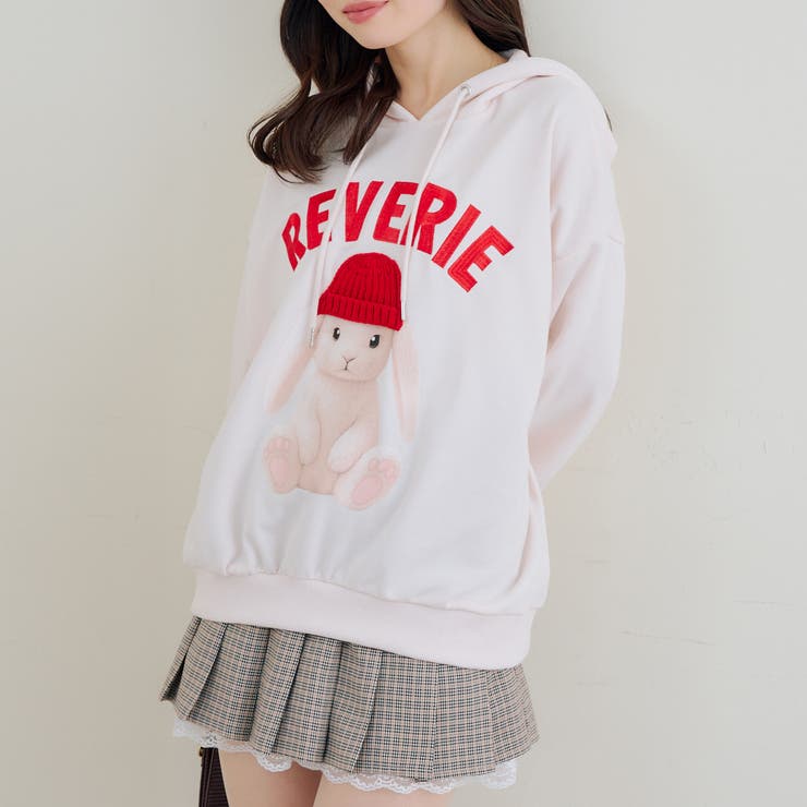 アイボリー | ニット帽ウサギパーカー | RMAF　NICE CLAUP / OLIVE des OLIVE