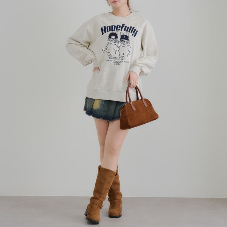 お願いウサギニット帽プルオーバー | RMAF　NICE CLAUP / OLIVE des OLIVE | 詳細画像11 