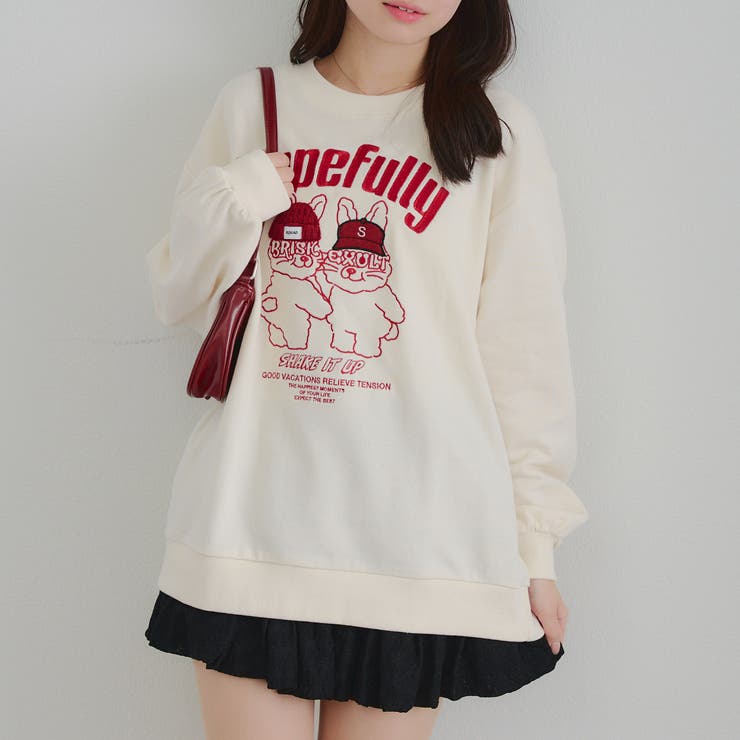 お願いウサギニット帽プルオーバー | RMAF　NICE CLAUP / OLIVE des OLIVE | 詳細画像2 