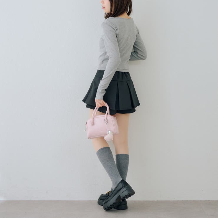 レースアップドッキング長袖Tシャツ | NICE CLAUP / OLIVE des OLIVE　OUTLET | 詳細画像12 