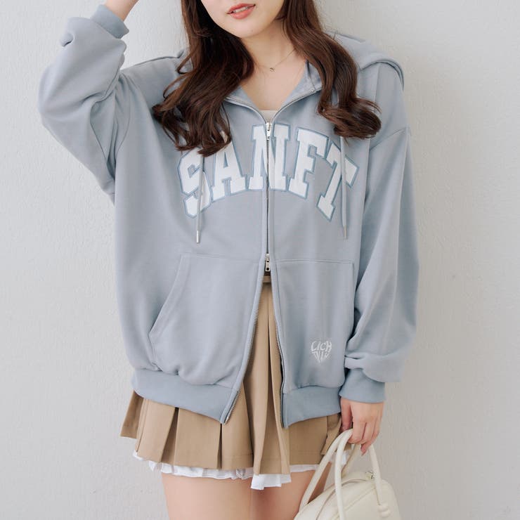 BIGロゴジップパーカー | NICE CLAUP / OLIVE des OLIVE　OUTLET | 詳細画像1 