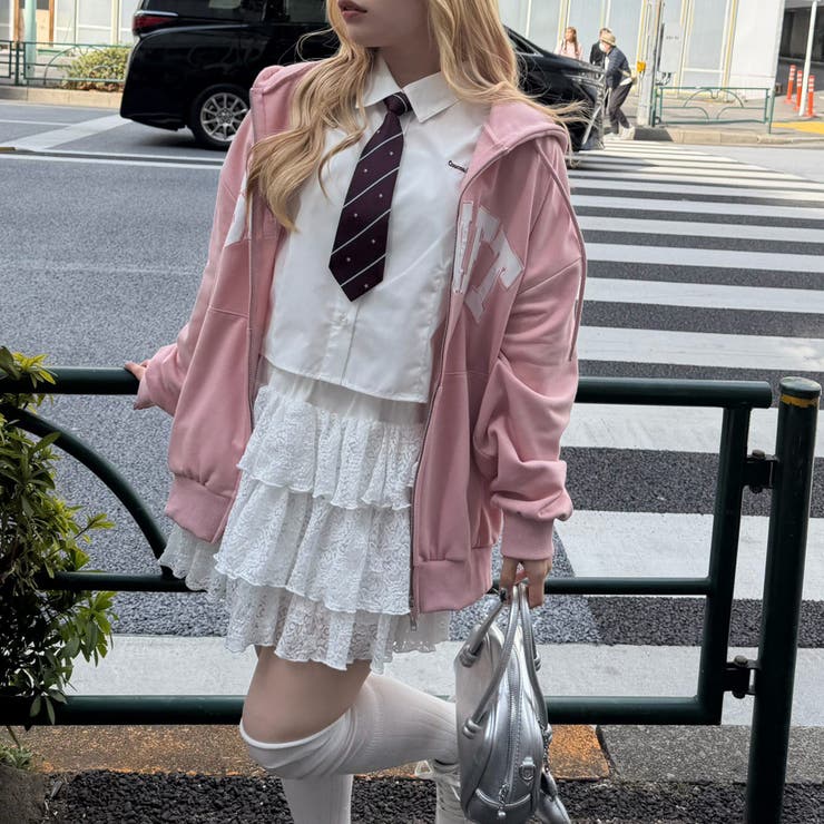 BIGロゴジップパーカー | NICE CLAUP / OLIVE des OLIVE　OUTLET | 詳細画像3 