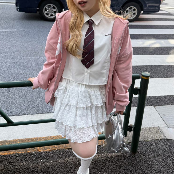 BIGロゴジップパーカー | NICE CLAUP / OLIVE des OLIVE　OUTLET | 詳細画像4 