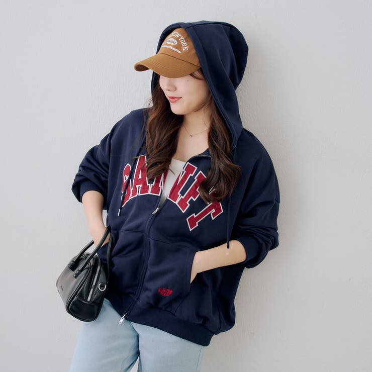 BIGロゴジップパーカー | NICE CLAUP / OLIVE des OLIVE　OUTLET | 詳細画像21 