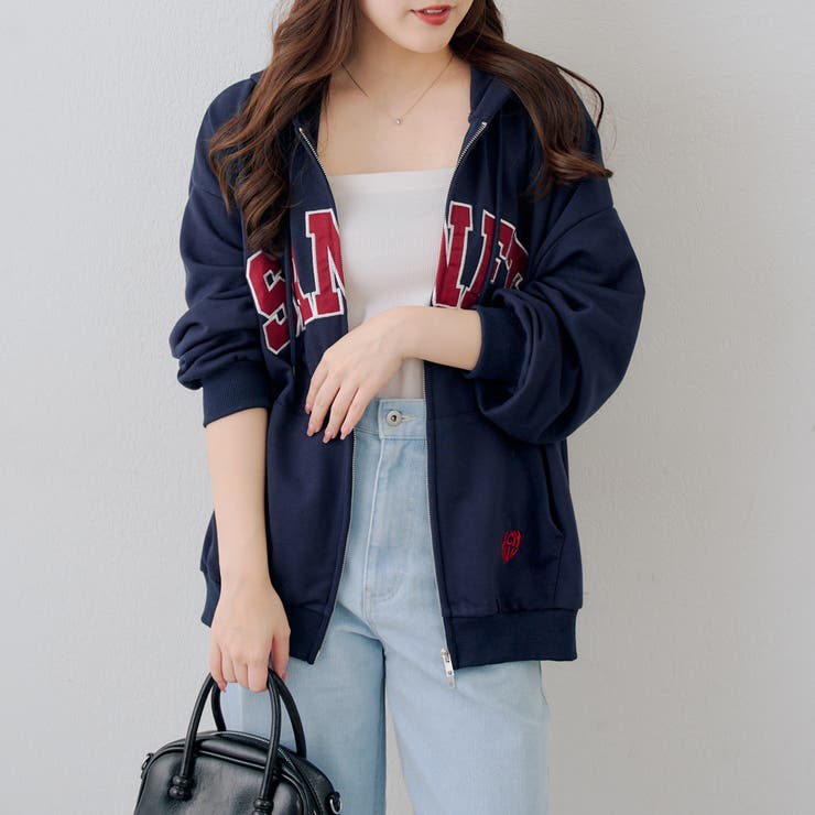 BIGロゴジップパーカー | NICE CLAUP / OLIVE des OLIVE　OUTLET | 詳細画像24 