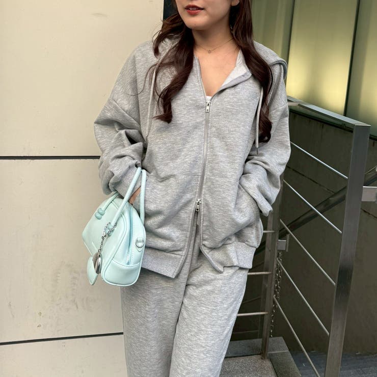 【セットアップ対応】キラキラスウェットジップパーカー | NICE CLAUP / OLIVE des OLIVE　OUTLET | 詳細画像11 