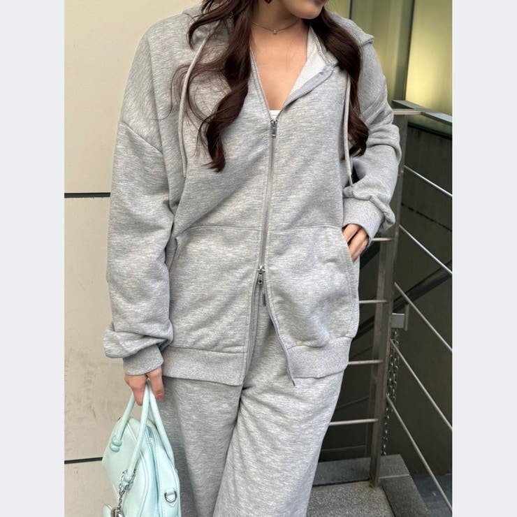 【セットアップ対応】キラキラスウェットジップパーカー | NICE CLAUP / OLIVE des OLIVE　OUTLET | 詳細画像12 