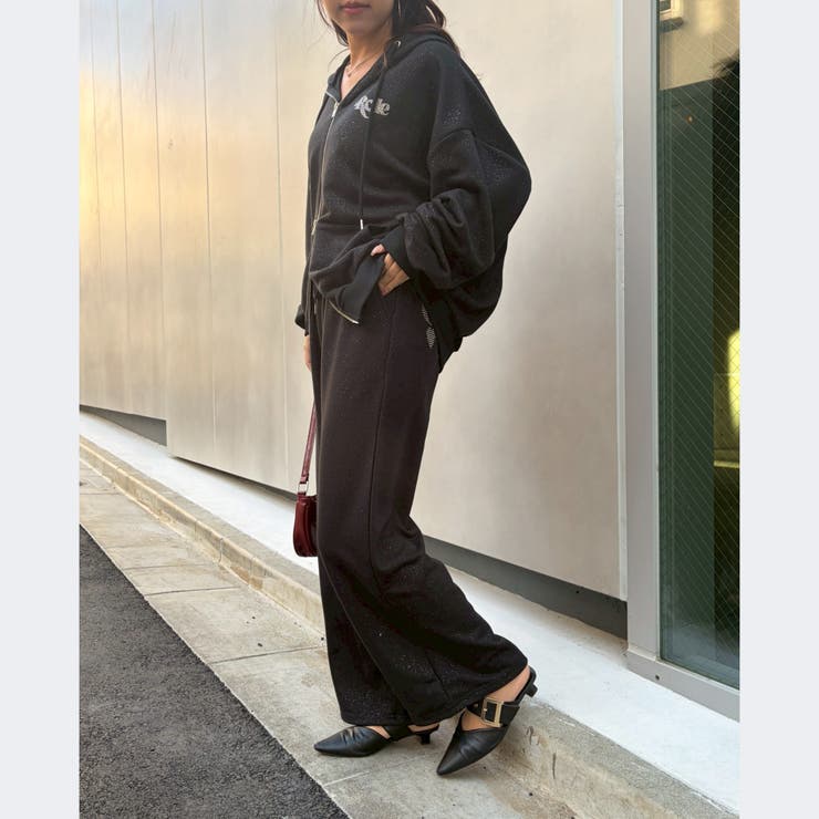 【セットアップ対応】キラキラスウェットジップパーカー | NICE CLAUP / OLIVE des OLIVE　OUTLET | 詳細画像26 