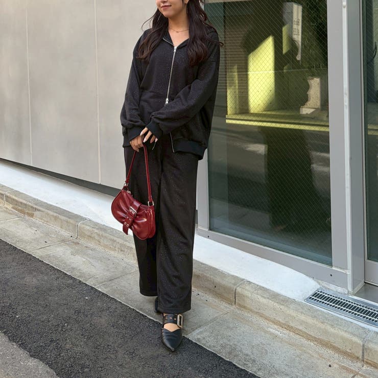 【セットアップ対応】キラキラスウェットジップパーカー | NICE CLAUP / OLIVE des OLIVE　OUTLET | 詳細画像28 