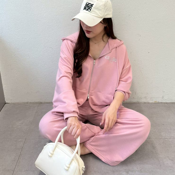 【セットアップ対応】キラキラスウェットジップパーカー | NICE CLAUP / OLIVE des OLIVE　OUTLET | 詳細画像29 