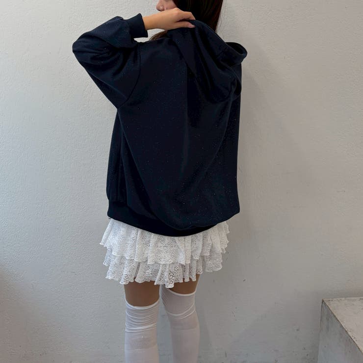 【セットアップ対応】キラキラスウェットジップパーカー | NICE CLAUP / OLIVE des OLIVE　OUTLET | 詳細画像40 