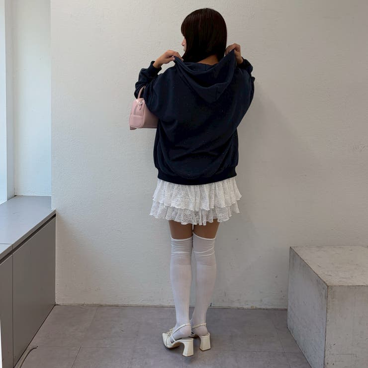 【セットアップ対応】キラキラスウェットジップパーカー | NICE CLAUP / OLIVE des OLIVE　OUTLET | 詳細画像42 