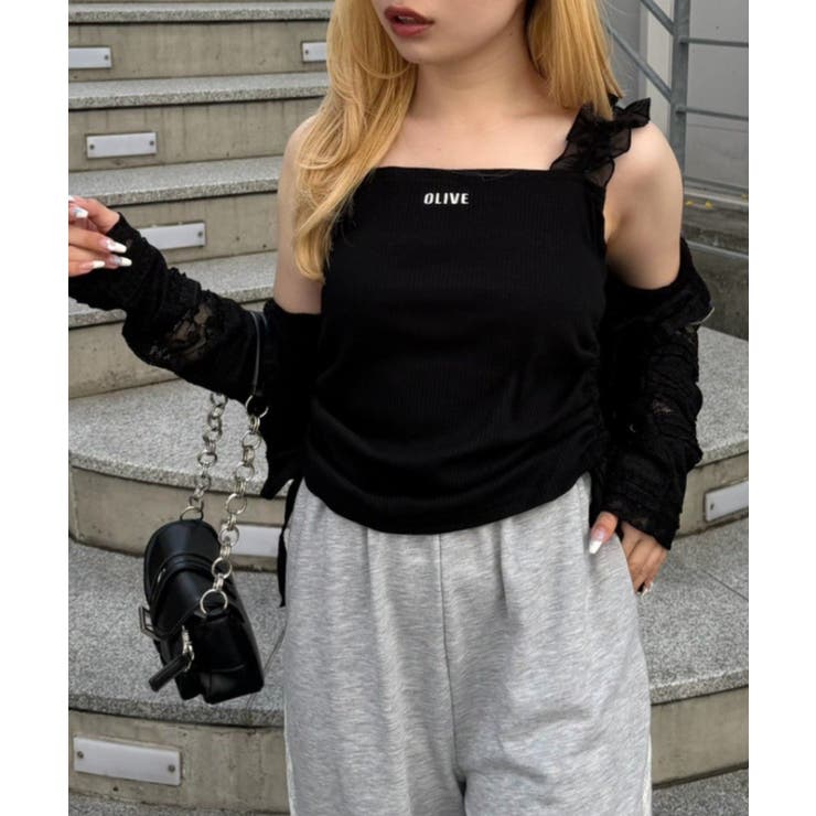 ドロストフリルキャミソール | NICE CLAUP / OLIVE des OLIVE　OUTLET | 詳細画像5 