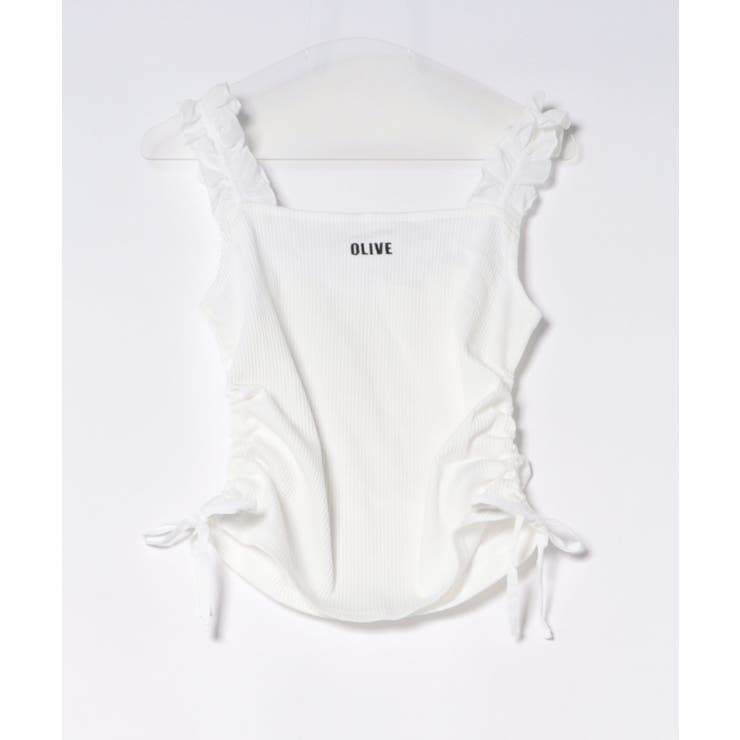 オフ | ドロストフリルキャミソール | NICE CLAUP / OLIVE des OLIVE　OUTLET