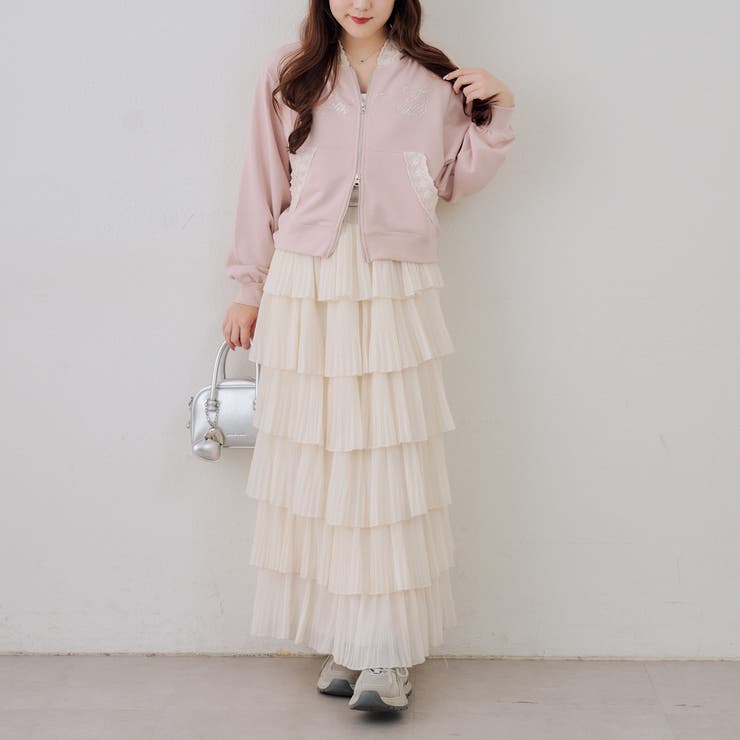 【セットアップ対応】レース付ジップパーカー | RMAF　NICE CLAUP / OLIVE des OLIVE | 詳細画像7 