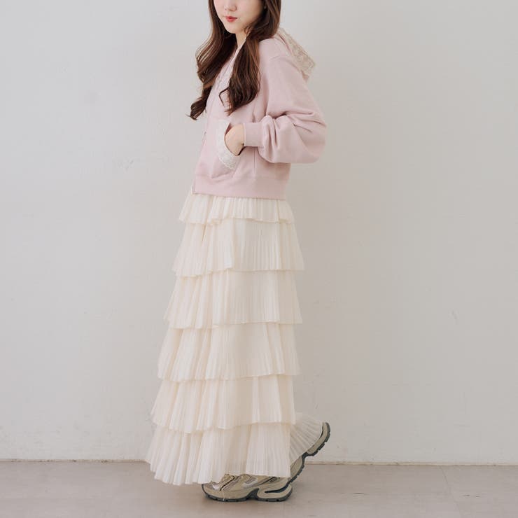 【セットアップ対応】レース付ジップパーカー | RMAF　NICE CLAUP / OLIVE des OLIVE | 詳細画像9 