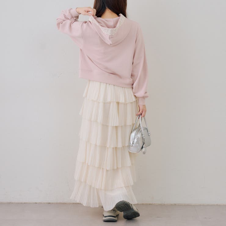 【セットアップ対応】レース付ジップパーカー | RMAF　NICE CLAUP / OLIVE des OLIVE | 詳細画像10 