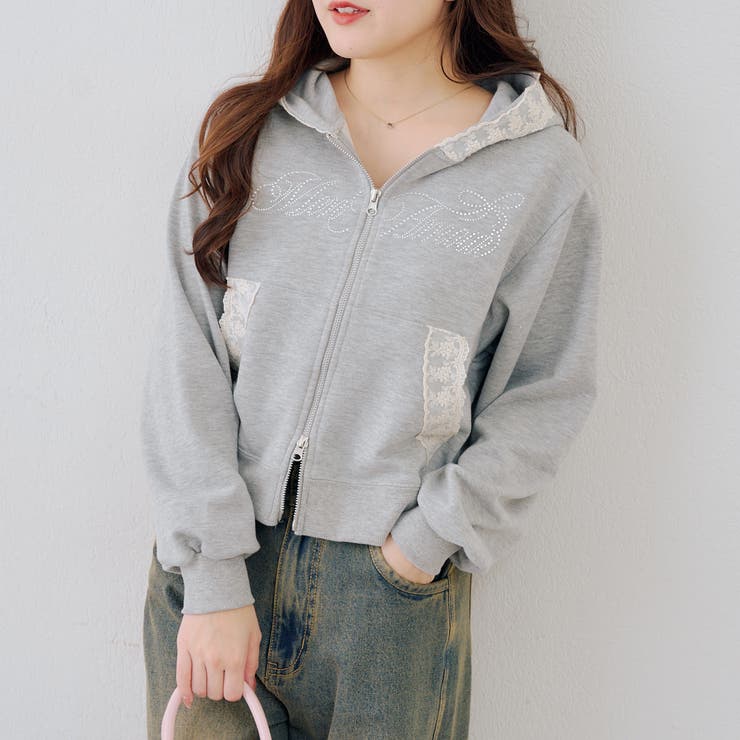 【セットアップ対応】レース付ジップパーカー | RMAF　NICE CLAUP / OLIVE des OLIVE | 詳細画像23 