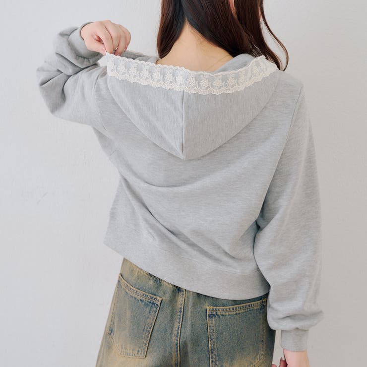 【セットアップ対応】レース付ジップパーカー | RMAF　NICE CLAUP / OLIVE des OLIVE | 詳細画像26 