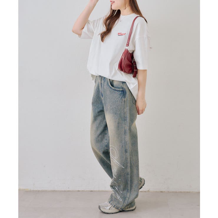 オバケ刺繍Tシャツ | NICE CLAUP / OLIVE des OLIVE　OUTLET | 詳細画像8 