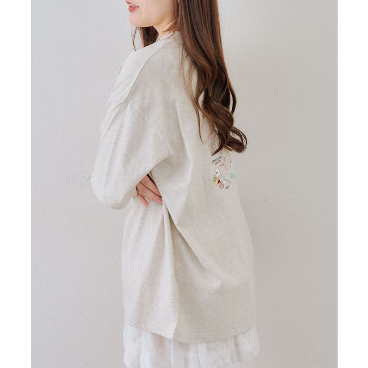 オバケ刺繍Tシャツ | NICE CLAUP / OLIVE des OLIVE　OUTLET | 詳細画像16 