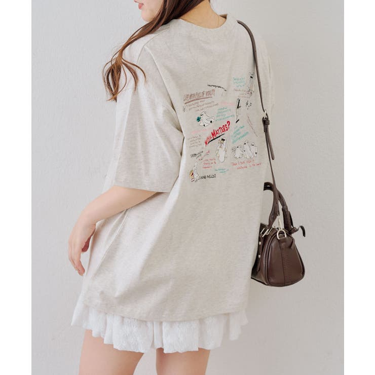 オバケ刺繍Tシャツ | NICE CLAUP / OLIVE des OLIVE　OUTLET | 詳細画像17 