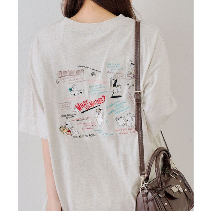 オバケ刺繍Tシャツ | NICE CLAUP / OLIVE des OLIVE　OUTLET | 詳細画像18 