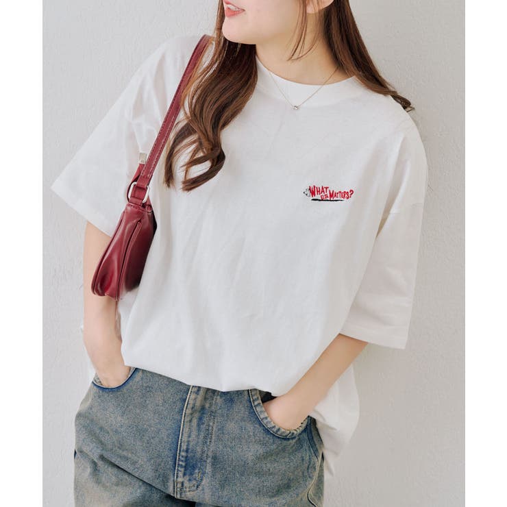 オバケ刺繍Tシャツ | NICE CLAUP / OLIVE des OLIVE　OUTLET | 詳細画像2 