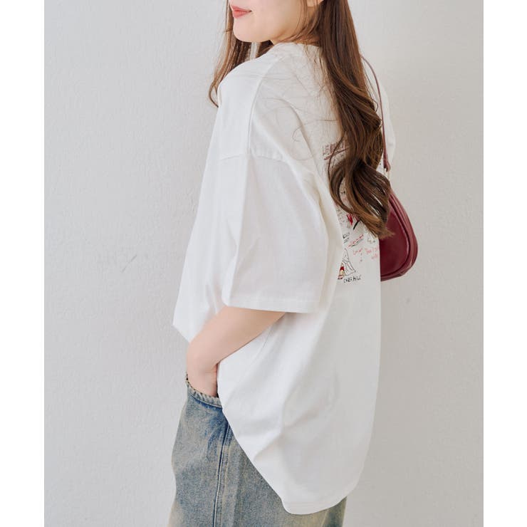 オバケ刺繍Tシャツ | NICE CLAUP / OLIVE des OLIVE　OUTLET | 詳細画像4 