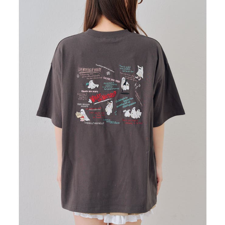 オバケ刺繍Tシャツ | NICE CLAUP / OLIVE des OLIVE　OUTLET | 詳細画像35 