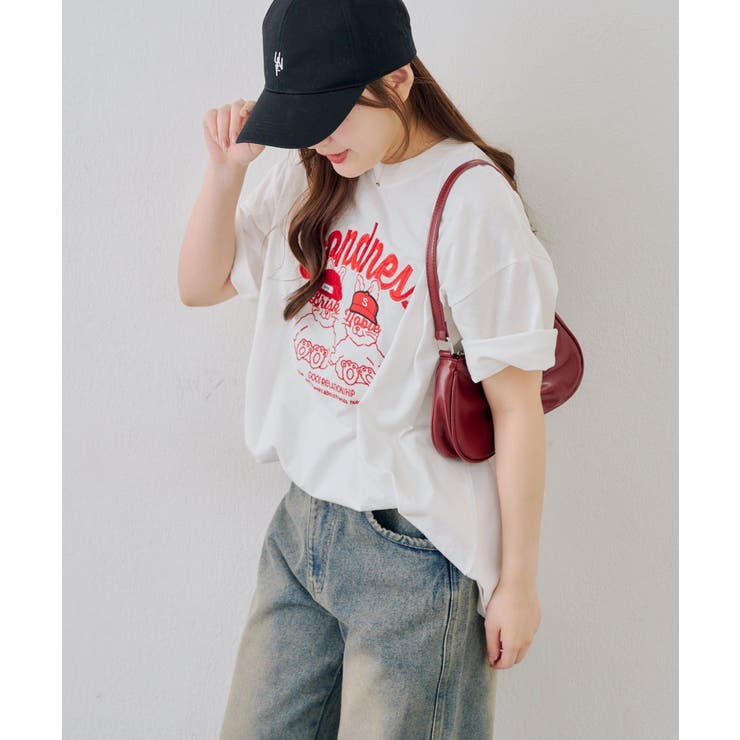 ウサギニット帽Tシャツ | NICE CLAUP / OLIVE des OLIVE　OUTLET | 詳細画像10 