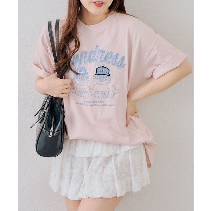 ウサギニット帽Tシャツ | NICE CLAUP / OLIVE des OLIVE　OUTLET | 詳細画像2 