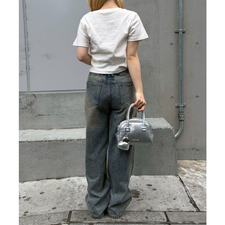 ラインストーンワンポイントTシャツ | NICE CLAUP / OLIVE des OLIVE　OUTLET | 詳細画像14 