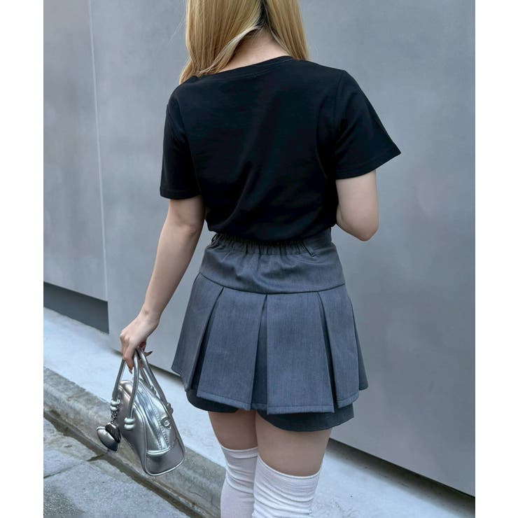 ラインストーンワンポイントTシャツ | NICE CLAUP / OLIVE des OLIVE　OUTLET | 詳細画像3 