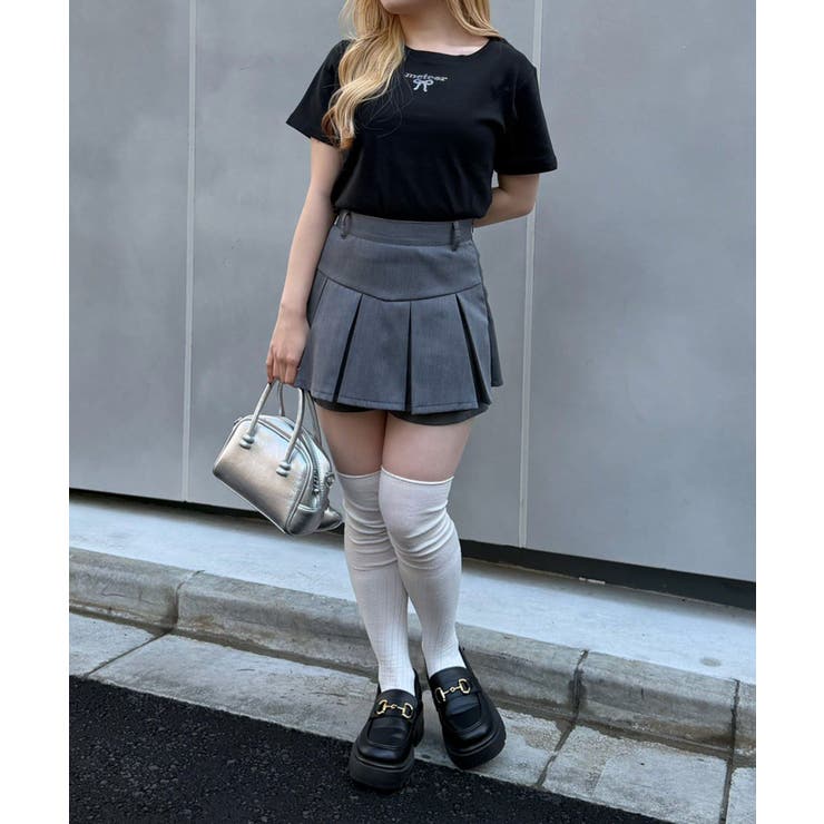 ラインストーンワンポイントTシャツ | NICE CLAUP / OLIVE des OLIVE　OUTLET | 詳細画像4 