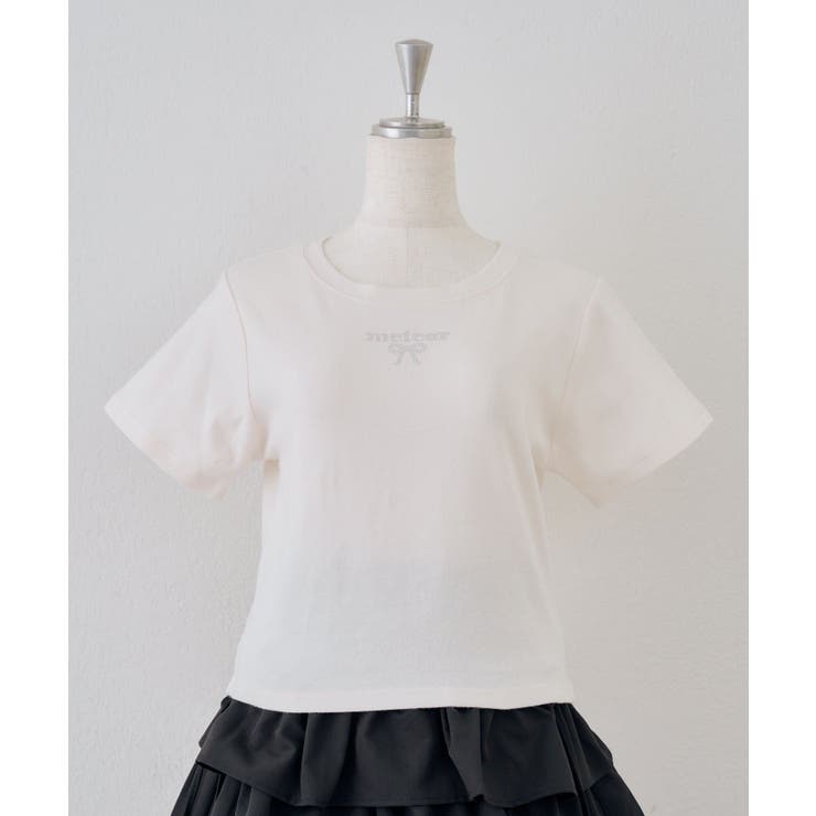 ラインストーンワンポイントTシャツ | NICE CLAUP / OLIVE des OLIVE　OUTLET | 詳細画像15 