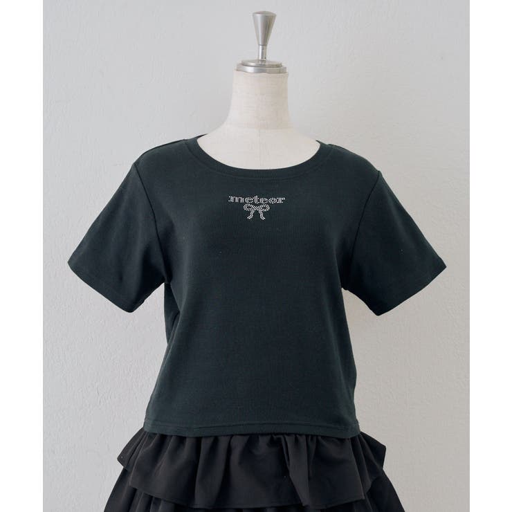 ラインストーンワンポイントTシャツ | NICE CLAUP / OLIVE des OLIVE　OUTLET | 詳細画像16 